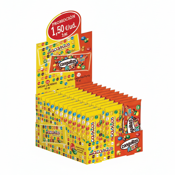 Lote Lacasitos y Conguitos Party 35 ud PVP 1.50€ Lacasa