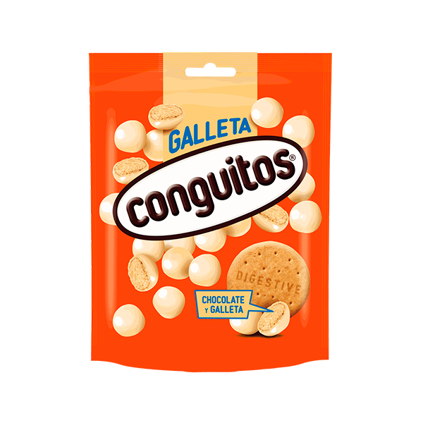 Conguitos galleta blanco 120 g (16ud)