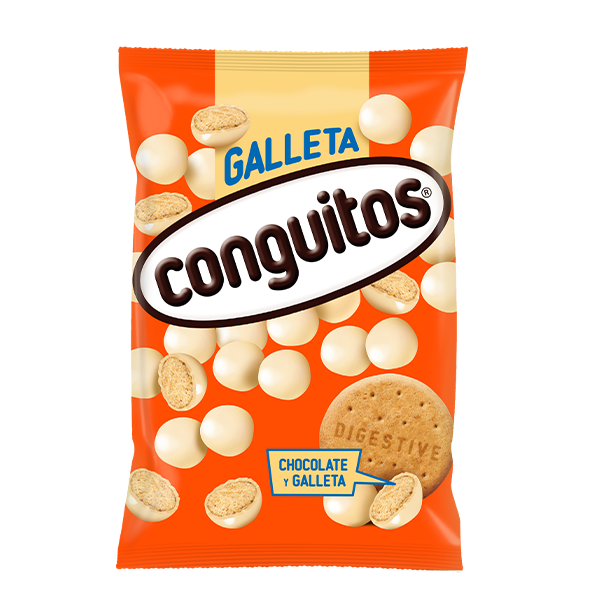 Conguitos galleta blanco 1kg (4 ud) Lacasa