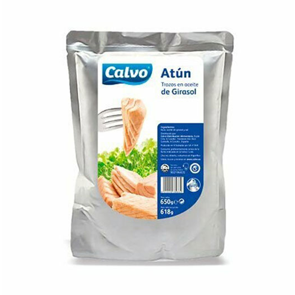 Bolsa de atún en aceite de girasol 1 kg Calvo