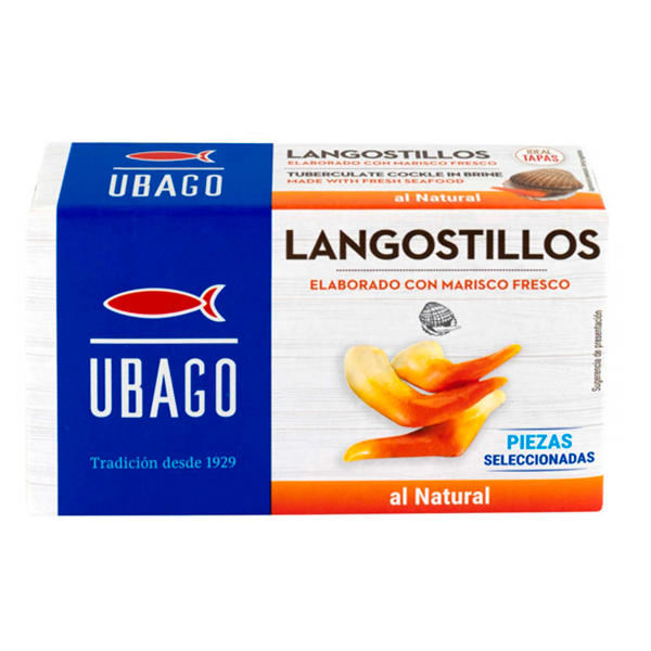 Langostillos en lata al natural (5 ud) Ubago