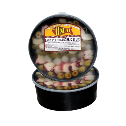 [1111111111122] Banderilla Pulpo Surimi Extra 780 g (20 ud) Alsual