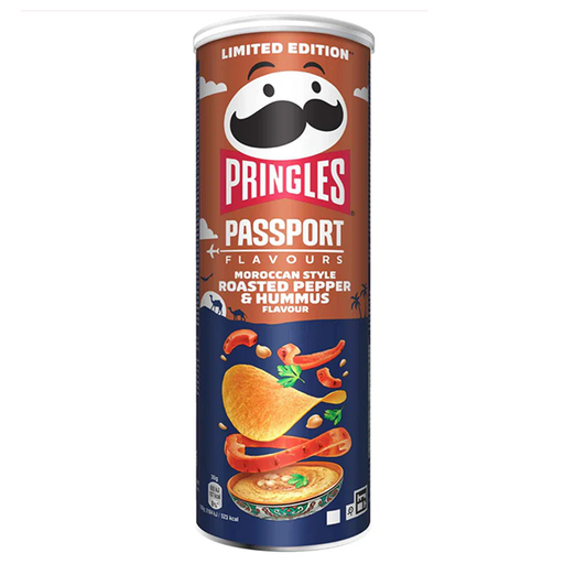 [5053990120659] Pringles Moroccan Style Roasted Pepper y Hummus 165 g