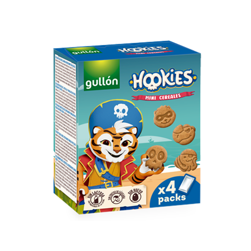 [18410376075950] Galletas Hookies Mini Cereales (4 ud) Gullón