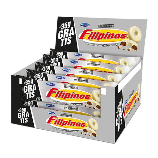 [18436048965275] Filipinos Blancos 93 g + 35 g (12 ud) Artiach