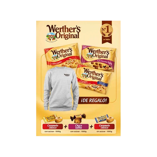 [04014400810301] Lote Werther''s 3 kg + Sudadera