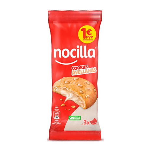 [18410014512694] Nocilla Cookies sabor avellanas 12 ud Idilia 1€