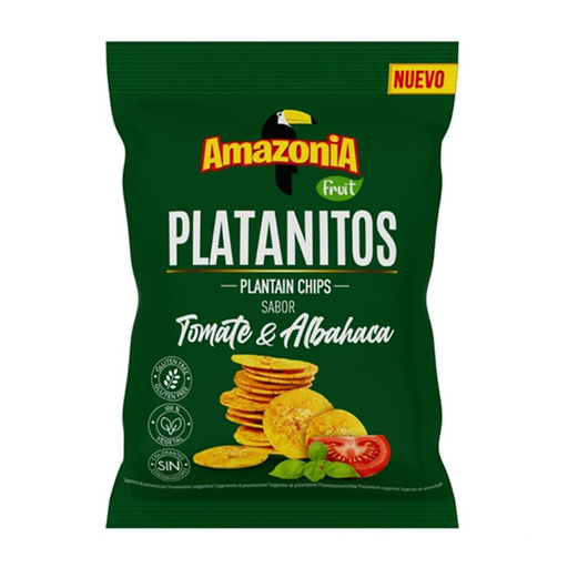 [28436048732300] Platanitos Tomate y Albahaca 75 g (15 ud) Amazonia