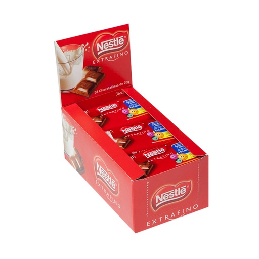[07613035201200] Extrafino Leche Chocolatina 20 g (24 ud)