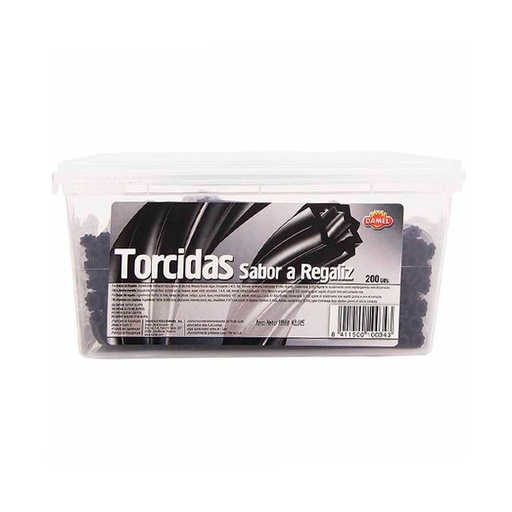 [8411500100343] Torcidas regaliz 200 ud Damel