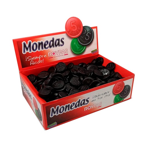 [8412541101078] Monedas Regaliz 200 ud Roypas