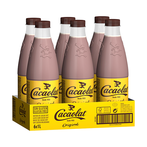 [18412700863349] Cacaolat Botella 6u 1l Carcesa