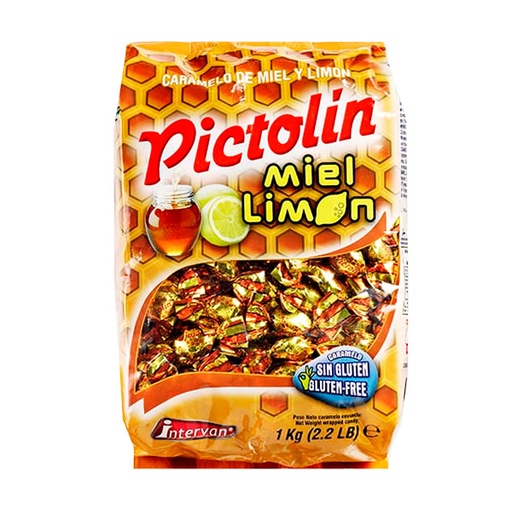 [8413209312577] Caramelos Pictolin miel limon 1 kg Intervan