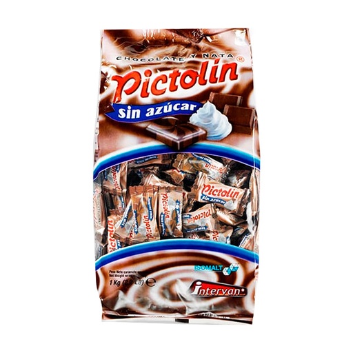 [8413209315660] Caramelos Pictolin chocolate nata s/a 1 kg Intervan