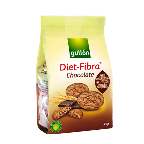 [8410376012767] Galletas Diet Fibra Choco 75 g (12 ud) Gullon