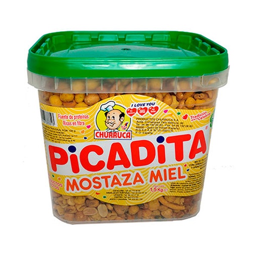 [8412126333313] Picadita Miel Mostaza 1,5 kg Churruca