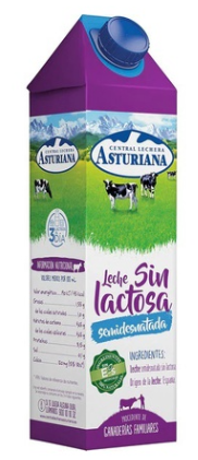 [8410297115356] Leche Semidesnatada Sin Lactosa 1l x 6u