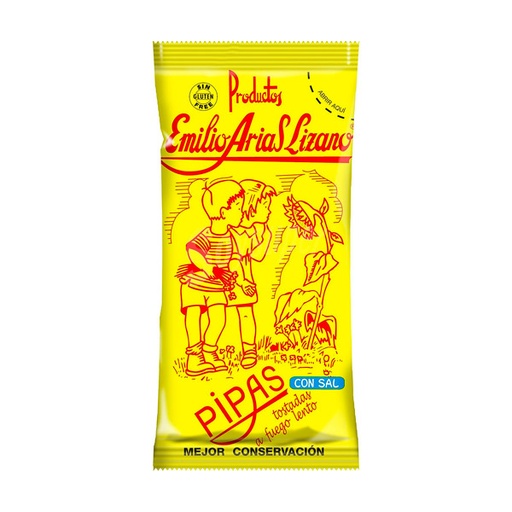 [18422322017006] Pipas con sal 150 g (12 ud) Emilio Arias
