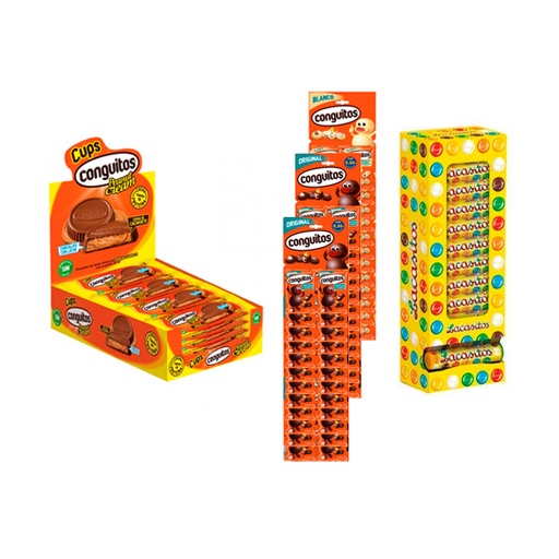 [18410740919705] Lote Lacasa: Conguitos + Lacasitos + Conguitos Cups