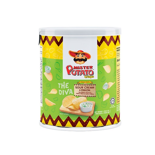 [39557062321892] Mr Potatos sour cream & onion 45 g (20 ud)