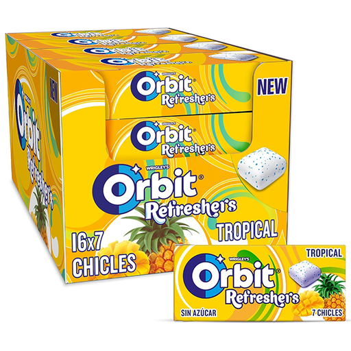 [4009900540513] Orbit Refreshers Tropical (16 ud)