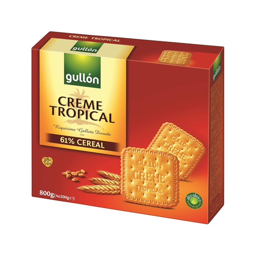 [T2871] Creme Tropical 800g x 4u (12 ud) Gullón